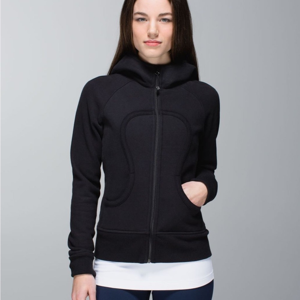 Lululemon Athletica Black Scuba Hoodie Full Zip